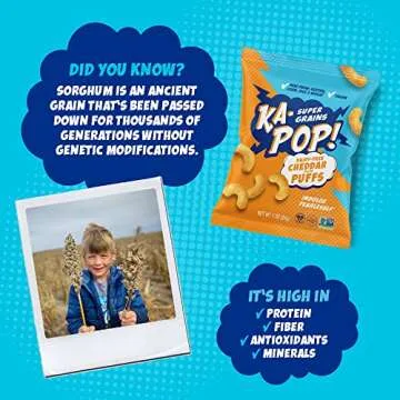 Ka-Pop! Vegan Cheddar Puffs - Gluten-Free, Non-GMO Snacks