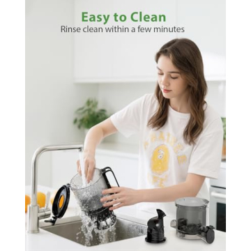 ECOSELF Cold Press Juicer - High Yield, Easy Clean, Whole Fruit Juicer