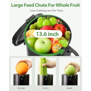 ECOSELF Cold Press Juicer for Whole Fruits & Vegetables