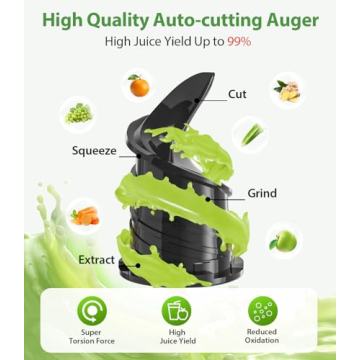 ECOSELF Cold Press Juicer for Whole Fruits & Vegetables