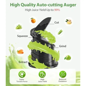 ECOSELF Cold Press Juicer for Whole Fruits & Vegetables