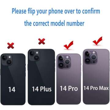 LEAFE for iPhone 14 Pro and iPhone 14 Pro Max Camera Lens Replacement,2 Sets OEM Original Camera Glass Lens for iPhone 14 Pro/iPhone 14 Pro Max with Pre-Installed Adhesive+Repair Tools