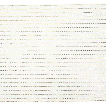 MEEDEE White Mesh Ribbon White Deco Mesh Ribbon 10 Inch White and Gold Mesh Ribbon Metallic Mesh Roll for Wreaths Basket Craft Supplies (30 Feet)