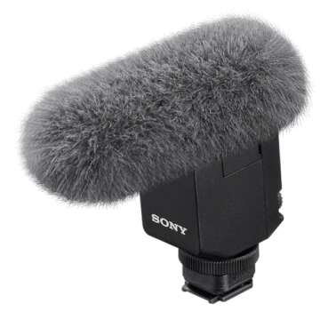 Digital MI Shoe Shotgun Microphone with Beamforming Technology for Three switchable directivities - ECM-B10,Black