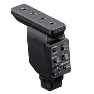 Digital MI Shoe Shotgun Microphone with Beamforming Technology for Three switchable directivities - ECM-B10,Black