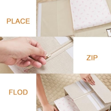 StarAneer Bed Sheet Organizer - Stylish & Durable Storage