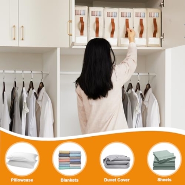 StarAneer Bed Sheet Organizer - Stylish & Durable Storage