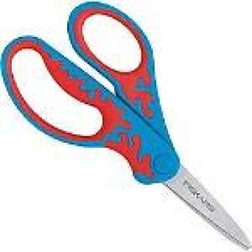 Fiskars Softgrip Left-Handed Pointed-tip Kids Scissors (5") 94337097J - Assorted Color