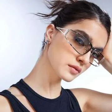 BOTEN Y2k Sunglasses for Women,Fashion Metal Y2k Glasses,Trendy 2000S Sunglasses Aesthetics Y2k Accessories for Women