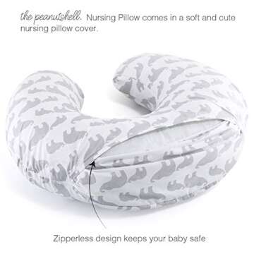 Peanutshell Nursing Pillow - Comfortable & Versatile Baby Essential