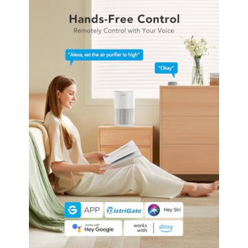 GoveeLife Mini Air Purifier with Smart HEPA Filter and App Control