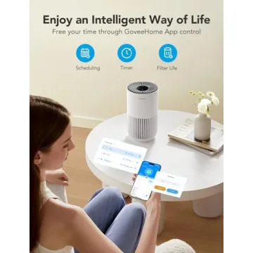 GoveeLife Mini Air Purifier with Smart HEPA Filter and App Control