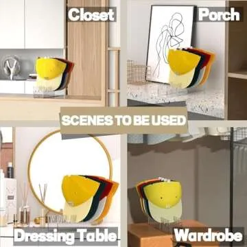 QKEWURO 2024 New Hat Stand for Baseball Caps Display and Organizer , No Install Acrylic Hat Holder for 14 Baseball Caps for Bedroom, Closet, Dresser (4PCS)