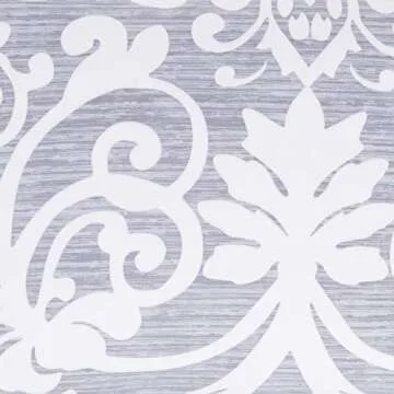 Amazon Basics King Size Comforter Sets, Ultra-Soft Lightweight Microfiber Reversible 3-Piece Bedding Sets, Gray Medallion