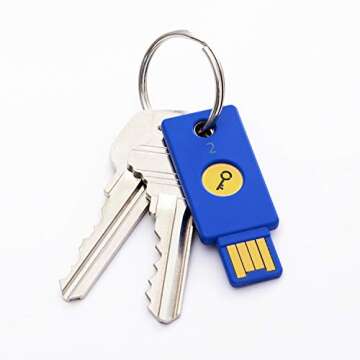 Yubico Security Key - Two Factor Authentication USB Security Key, Fits USB-A Ports - Protect Your Online Accounts with More Than a Password, FIDO Certified USB Password Key