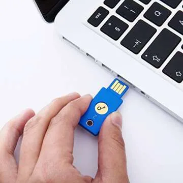 Yubico Security Key - Two Factor Authentication USB Security Key, Fits USB-A Ports - Protect Your Online Accounts with More Than a Password, FIDO Certified USB Password Key
