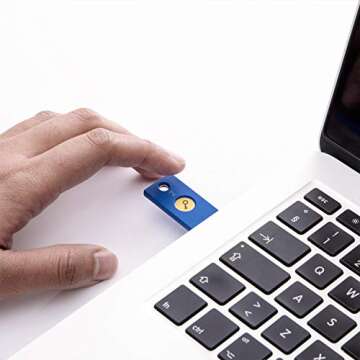 Yubico Security Key - Two Factor Authentication USB Security Key, Fits USB-A Ports - Protect Your Online Accounts with More Than a Password, FIDO Certified USB Password Key