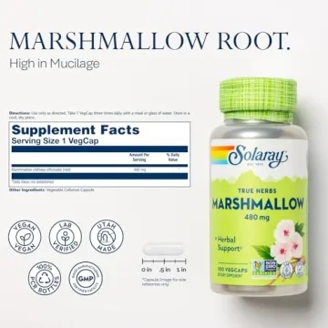 Solaray Marshmallow Root Capsules - Herbal Digestive Support