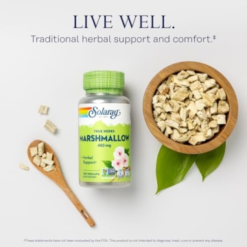 Solaray Marshmallow Root Capsules - Herbal Digestive Support
