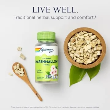 Solaray Marshmallow Root Capsules - Herbal Digestive Support