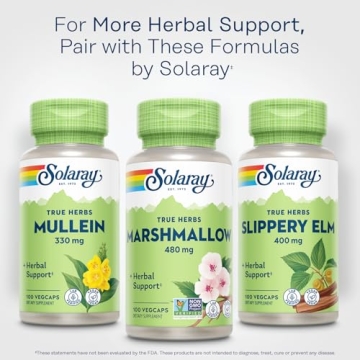 Solaray Marshmallow Root Capsules - Herbal Digestive Support