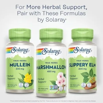 Solaray Marshmallow Root Capsules - Herbal Digestive Support