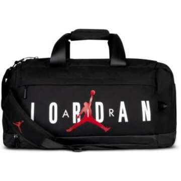 Nike Jordan Air Duffel Gym Bag - Stylish Black Gear for Every Athlete
