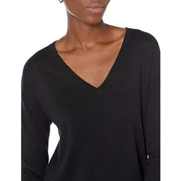 Amazon Essentials Women's V-Neck Tunic Sweater in Plus Size