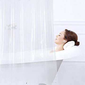 HARBOREST Waterproof Shower Curtain Liner 72x72 Durable Design