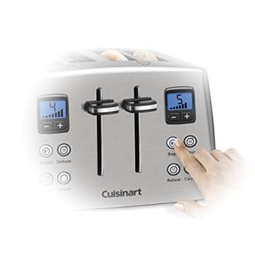 Cuisinart CPT-435C 4-Slice Countdown Metal Toaster - Stainless Steel