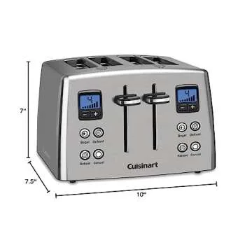 Cuisinart 4-Slice Countdown Stainless Steel Toaster