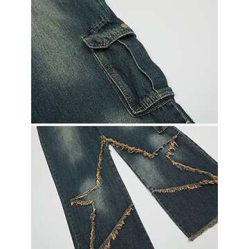 Aelfric Eden High Waist Straight Leg Jeans Cargo Pants Baggy Streetwear Denim Pants Fashion Aesthetic Jeans Y2K Pants