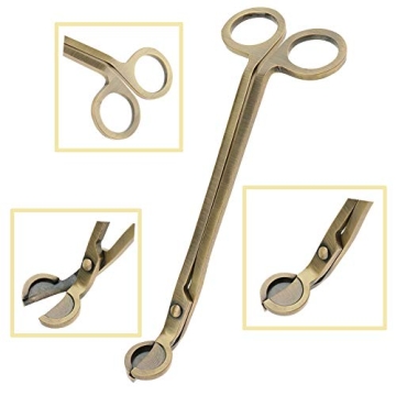 Vifoulal Candle Wick Trimmer - Elegant Brass Finish Tool