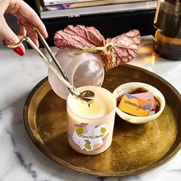 Vifoulal Candle Wick Trimmer - Elegant Brass Finish Tool