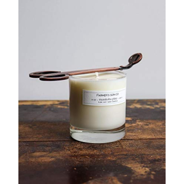 Vifoulal Candle Wick Trimmer - Elegant Brass Finish Tool