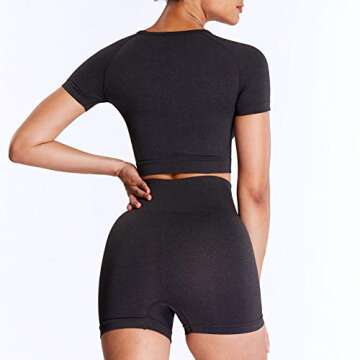 Stylish Aoxjox Yoga Outfit for Women - Seamless Workout Set