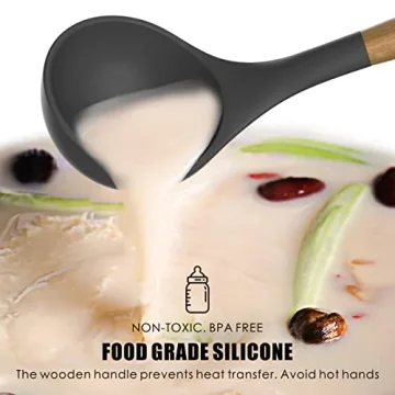 Silicone Cooking Utensils Set for Nonstick Cookware