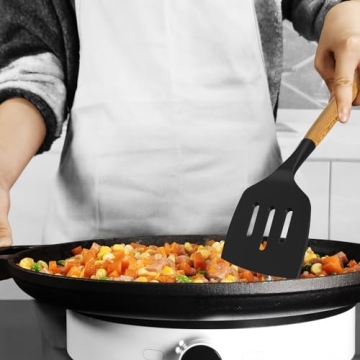 Silicone Cooking Utensils Set for Nonstick Cookware