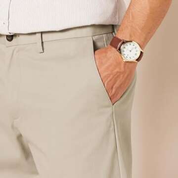 Men's Classic-Fit Wrinkle-Resistant Chino Pants - Amazon Essentials