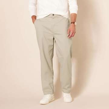 Men's Classic-Fit Wrinkle-Resistant Chino Pants - Amazon Essentials