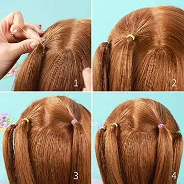 YGDZ 4000pcs Elastic Hair Bands for Kids and Adults