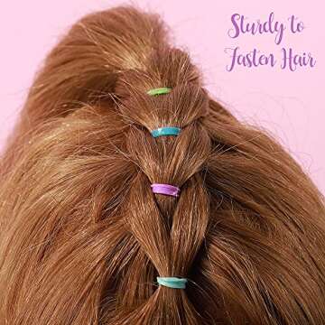 YGDZ 4000pcs Elastic Hair Bands for Kids and Adults