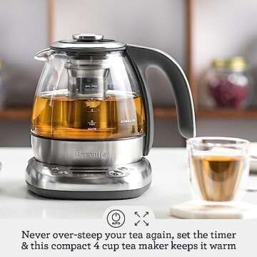 Breville Smart Tea Infuser Compact Kettle for Perfect Tea