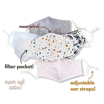 Breathable HOPE LOVE SHINE Adult Face Mask - Stylish & Reusable