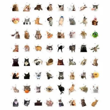 100Pcs Funny Cat Meme Stickers for Every Occasion