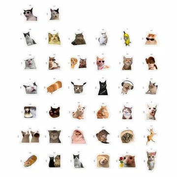 100Pcs Funny Cat Meme Stickers for Every Occasion