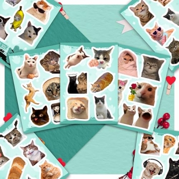 100Pcs Funny Cat Meme Stickers for Every Occasion