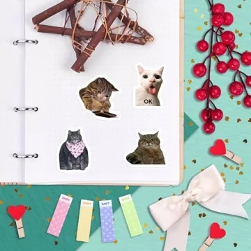 100Pcs Funny Cat Meme Stickers for Every Occasion