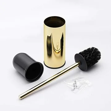 BGL Toilet Brush Holder Gold - Stylish Stainless Steel Set