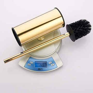 BGL Toilet Brush Holder Gold - Stylish Stainless Steel Set